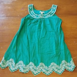 Forever 21 Embroidered Peasant Tunic top